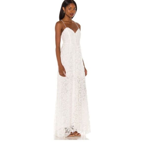 For Love & Lemons
Women's White Joelle Maxi Dress - Picture 2 of 9